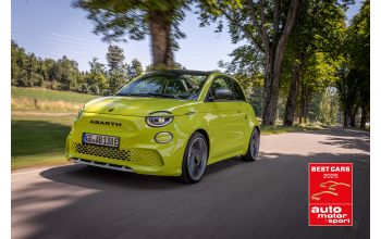 Abarth 500e named the best “Mini Car” in the Auto Motor und Sport’s Best Cars awards